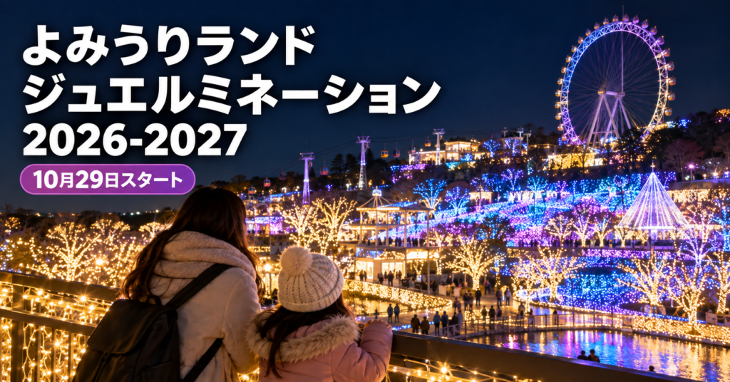 よみうりランド ジュエルミネーション2026-2027を親子で楽しむ夜景